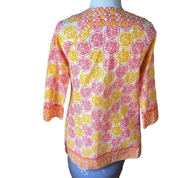 Vineyard Vines Citrus Tunic, S. 100% Cotton. Dress Beach Cover Up. Summer! - Picture 9 of 11